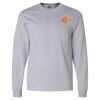 Ultra Cotton Long Sleeve T-Shirt with a Pocket Thumbnail